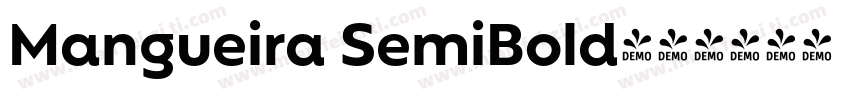 Mangueira SemiBold字体转换